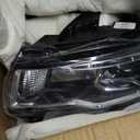 Huray Left Headlight Assembly for Jeep Grand Cherokee 2017-2021 Halogen Headlamp Chrome Housing OE Style Replacement for 68266646AD Driver Side