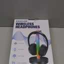 Wireless Headphones for TV Watching with RF Transmitter Headset Stand, Over Ear TV Watching Headsets Wireless Bluetooth Headphones for TV Listening, No Audio Delay, 330ft Long Range, Black