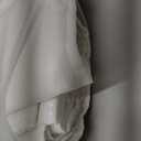 Stall White No Hook Waffle Weave Shower Curtain with snap-in Liner Replacement, 230GSM Waterproof Fabric Hotel Shower Curtain Set for Bathroom, Through Mesh Top Window,54Wx80H