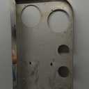 Tail Light Panel Stainless Steel with Four 4.49" and Four 2.31" Light Round Cutouts Rear Light Panel for Semi Truck