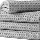 Turle Wax Elite Detail Waffle Drying & Detailing Towels 16x24 in 2 Pack, Gray