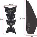 Compatible Kawasaki Ninja 400 Motorcycle Tank Pad Kit Side Knee Guard Sticker Fuel Tank Protector (Black)
