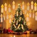 100Pc Floating Wizards Postcards Candle Card Magical Wizards Floating Acceptance Double Sided Letter Cards,Candle Style,197 FT Transparent Nylon String for Hanging,for Home Party Decoration