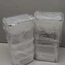 PRAKI Large Airtight Food Storage Containers with Lids, 10PCS Plastic Cereal Storage Containers, Kitchen & Pantry Organizers and Storage for Sugar, Flour, Baking Supplies with Lables & Mark (Clear)