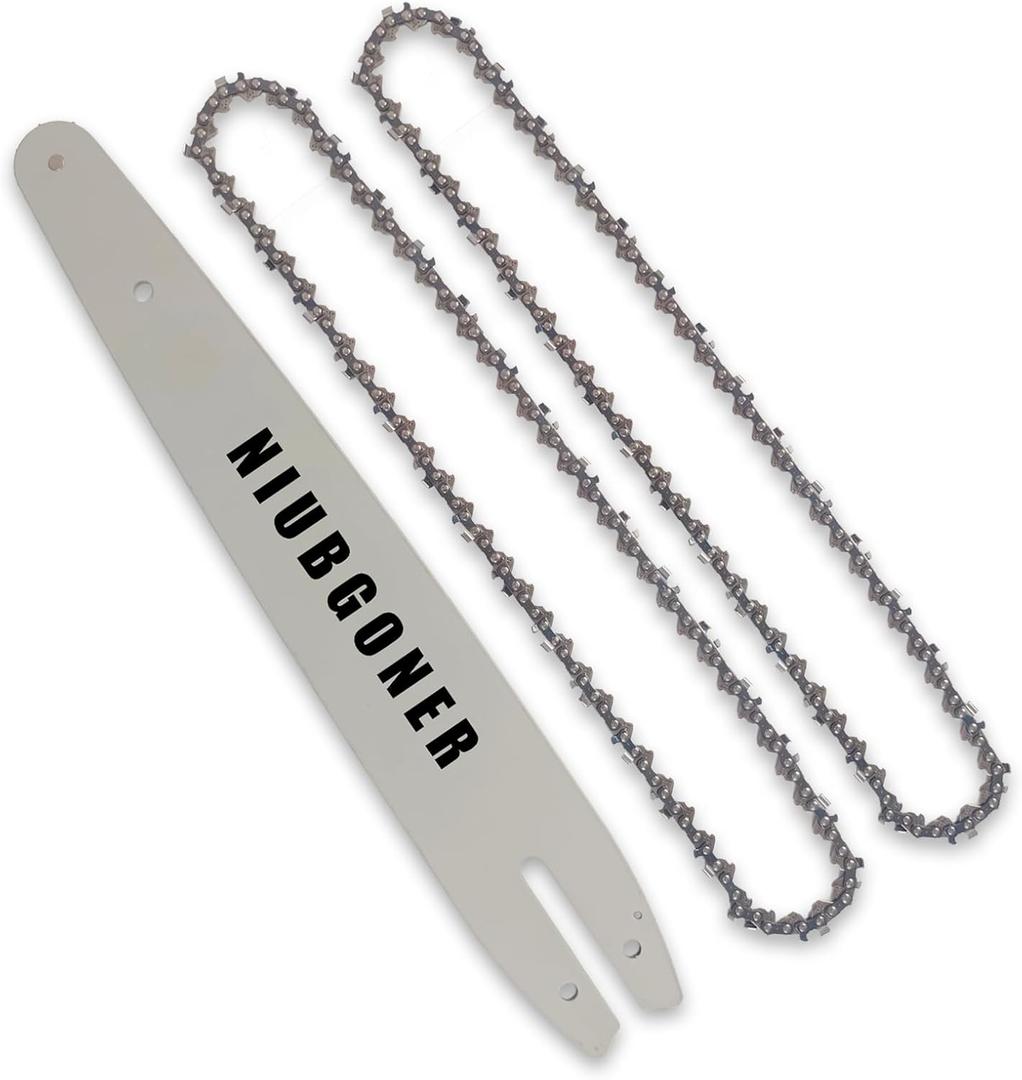 12 inch Chainsaw Bar and Chain Combo,1/4",0 .043",Replacement For Stihl Pole Pruner HT102,HT103,HT133, HT131,HT100, HT101,HT103,HT105,HT73,MSA120,MSA140,MSA160,MS150TBar+2 Chains