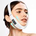 Electric Double Chin Device and V-Face Machine with 8 Modes and 15 Gear Adjustable Intensities - Intelligent Double Chin Machine for V-face