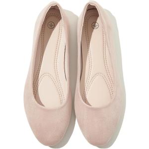 Shupua Flats for Women Round Toe Flat Shoes Dressy Black Ballet Flats Comfortable Womens Dress Shoes Ballerina Flats for Work, 6