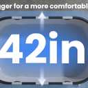 Foldable Portable Ice Bath Tub for Athletes, XXL 130 GAL Ultra Large Cold Plunge Tub with Floating Thermometer, Recovery and Therapy Cold Hot Baths Tub at Home Garden Yard Outdoor Gym