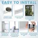 Portable Air Conditioner Window Unit Kit with Hose Universal Adjustable Seal Plate Vent Kit AC Hose Insulation Sleeve Fit 5.9" Diameter Sliding AC Vent Kit for Vertical/Horizontal Window