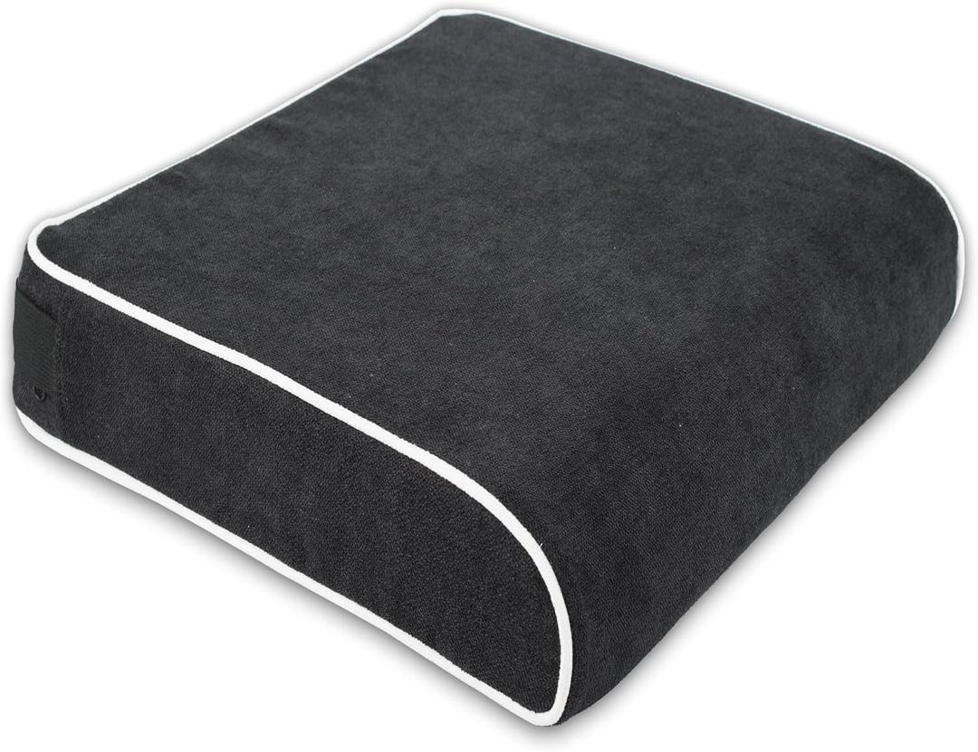 XL Office Chair Cushion, 4 Inch Thick High-Density Memory Foam Seat Cushion for Long Sitting, Tailbone Pressure Relief, Extra Large Support for Office Chair, Car Seat, Wheelchair, Non-Slip
