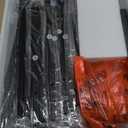 Huuger Nightstand Set of 2, Night Stand with Fabric Drawer, Mesh Shelf, Side Table with Storage, Fabric Drawer Dresser, Open Shelf, Metal Frame, Bedroom, Rustic Brown