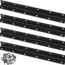 Raised Garden Bed Corner Brackets, 4pcs L Bracket, 90 Degree Angle Brackets, Black Metal Bed Corner Bracket Connectors for Furniture, Wood Frame, Shelf, Cabinet (275x25x25mm)