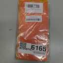 PurpleEssences Scalloped Embroidery Cloth Napkins Christmas Holiday Winter Table Decor 100% Cotton Set of 4-18 x 18 inch - Orange - Edges - Golden Yellow