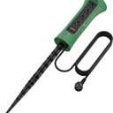 CCCEI Outdoor Power Strip Weatherproof with Stake, Waterproof Extension Cord with Multiple Outlets, Christmas Exterior Garden Decor, Yard, Camping, 4 Plugs, Surge Protector 6FT, Green.