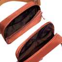 2 x Belt bag Fanny pack crossbody bags for women Everywhere belt bag (Coffee)