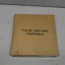 LAMU 2 Tier Lazy Susan Turntable Organizer 9.25'' Rotating Spice Rack Organization for Cabinet, Kitchen, Pantry, Countertop, Bathroom, Vanity, Medicine Cabinet Organizer, Clear