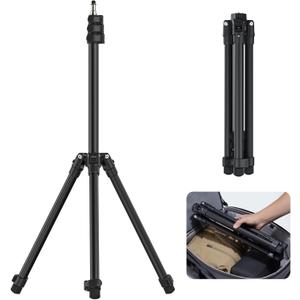 ULANZI Black Aluminum Light Stand, 6.32ft Extendable Tripod for Strobe Lights, Webcams, Cameras & Softboxes