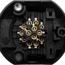 Trailer Socket Converter 12V 13pin Towing Socket Caravan Trailer Electrics Plug Adapter Suitable for European Standard Trailer Engineering Plastic housing Black