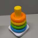 Fisher-Price Babys First Blocks & Rock-a-Stack Toy Set, Bucket of 10 Shapes & Ring Stacking Activity for Developmental Play Ages 6+ Months 