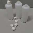 Plastic Bottle with 6 Caps in 2 Styles - BPA Free Latex-Free, Food-Grade, Great for Shampoo, Body Wash, Sauce and More,3 Pack 16oz