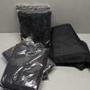 Heneger 8 Pack Black Tablecloths 90 x 132 Inch Rectangular Table Cloths for Rectangle Tables 6ft, Wrinkle Resistant Black Table Cloth Washable Polyester Fabric for Buffet Wedding Party Banquet