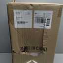 Decor Modern Farmhouse Lantern Decor Set of 2, Black Metal Candle Lanterns, Wooden Lanterns Decorative w/Timer & Remote-Controlled Flickering Candles for Home, Indoor, Table, Fireplace Mantle Dcor