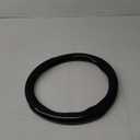 PU Artificial Leather Steering Wheel Cover ABS Car Steering Wheel Protector 14.96" Black Carbon Fiber Pattern 1Pc