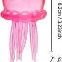 Jellyfish Squishy, Jellyfish Squeeze Slow Rise Sensory Water Animal Stress Ball Relief Fidget Toy for Kids & Adults Party Favors (3pcs)