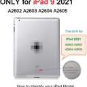 iPad 9 (9th Gen 2021) A2602 A2603 A2604 A2605 Screen Replacement Glass Touch Digitizer Repair Kit with Home Button & Tools - Only for iPad 9 9th Generation