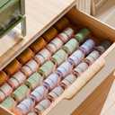 Honeycomb Separator Adjustable Drawer Organizer Divider for Underwear Belt-Scarf Socks Organizer (Pink(2pcs))