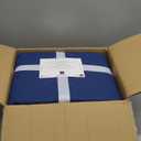 Lush Decor Ava Diamond Oversized Cotton 3 Piece Quilt Set, King, Navy