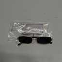 JUDOO Retro Rimless Rectangle Sunglasses for Men Women Trendy Frameless Tinted Lens Eyewear