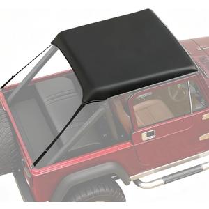Bikini Top for Jeep CJ7, CJ8 & YJ Models, Reinforced Stitching, Heavy-Duty Sun Shade & Soft Top Replacement Cover for '76-86 CJ7, '81-85 Scrambler CJ8 & '87-91 Wrangler YJ Models