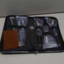 Professional Dog Grooming Scissors Kit Black 6 in 1, Dog Shears for Grooming 6CR Premium Stainless Steel Grooming Scissors Kit for Dogs Cat Pet