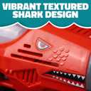 11.25 Inch Light-Up Bubble Shark Blaster with Sound Includes Batteries and Soap - 1 Count