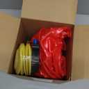 Large Sensory Massage Ball Bouncy Exercise Ball with Tactile Spikes 22 inch Big Inflatable Balls with Air Pump for Girls Boys Outdoor Indoor Pool Beach (red)