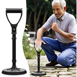 Upgraded Portable Standing Aid with Integrated Reinforced Fixation Buttons and Oversized 7" Base, an Adjustable Standing and Daily Living aid Designed for Seniors