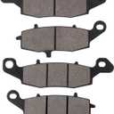 SOLLON Front and Rear Brake Pads for Kawasaki VN900 Vulcan Classic/ Classic LT 2006-2014, VN900 Vulcan Custom 2007-2014, VN1500 1999-2004, VN1600 Vulcan Classic 2001-2008, VN1700 Vulcan 2009-2014