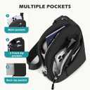 TOPEAST Anti Theft Crossbody Bags for Women Men, Small Sling Crossbody Bag Travel Purse Shoulder Wallet with RFID Blocking