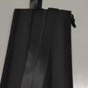 Airplane Foot Hammock, No Collapse Foot Rest for Plane Travel with Extended Adjustment Strap, Portable Desk Foot Hammock with Thickened Foam, Foot Sling Travel Essentials to Relax Your Feet (1 Pc Black)