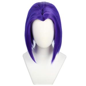 Codeven Short Hair Wigs Halloween Costume Cosplay Wig for Women (purple)
