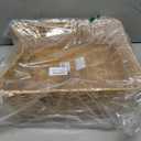 Rectangular Woven Paper Rope Storage Baskets for Shelves(Desert)