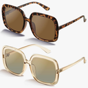 miyya Oversized Polarized Sunglasses Women, Trendy Retro Sun Glasses for Women 2025, Oversized Shades