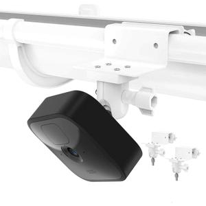 HOLACA Gutter Mount for Blink Outdoor Camera, Weather Proof Wall Outdoor Mount for Blink XT2/Blink Outdoor 4/3 Blink Mini 2/1 Blink Indoor Smart Security Camera,No Tools(2 Pack, White)