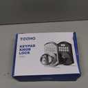 TEEHO TE003 Keyless Entry Keypad Door Lock with Handle, Electronic Digital Smart Locks for Front Door, Smart Door Knob with Code for Bedroom, Auto Lock, Passage Mode, Easy to Install, Matte Black