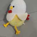 Chicken Banana Plush Pillow, 11-Inch Cute Chicken Stuffed Animal Banana Plushie Toys for Birthday