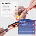 Air Line Pliers Push to Connect Fittings Removal Tool, Disconnect Tool for 1/4 5/16 (6mm, 8mm) Qucik Connect Air Hose Fittings, Release Pliers for Push-Fit Pneumatic Connectors
