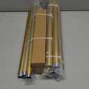 Oneach 2-Pack Heavy Duty Curtain Rods for Windows 66 to 120 Inch, 1 Inch Pole Adjustable Curtain Rod with Easy Installation and Modern Design (Gold, 16 to 120 Inch)