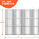 1Pack 27inch Stainless Steel Grill Steel Wire Cooking Grid Rock Grates Replacement Parts for Chargriller 5050,King Griller 3008 5252 Grills Grate Part OEM CG2121