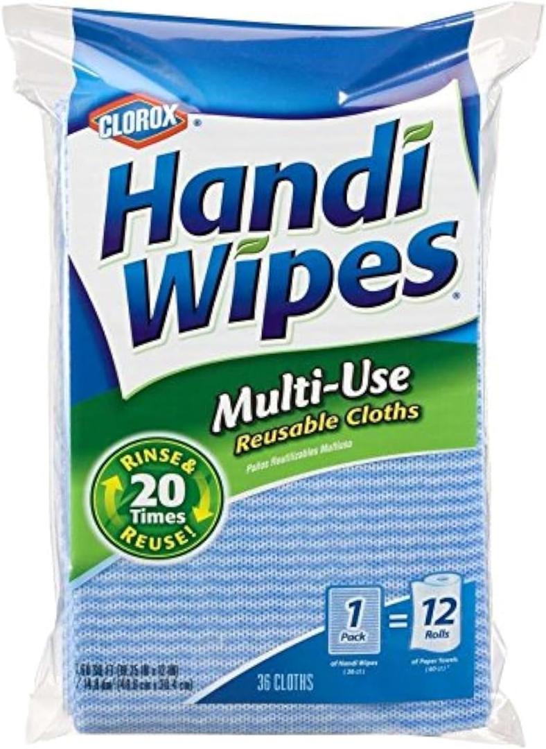 Handi Wipes Clorox Multi-Use Reuseable Cloths, 36 Count